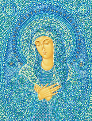 Икона Божией Матери «Умиление» (Радуйся, Невесто Неневестная), иконописец Юрий Кузнецов