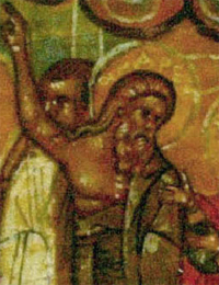 Икона Святого блаженного Андрея Константинопольского, Христа ради юродивого