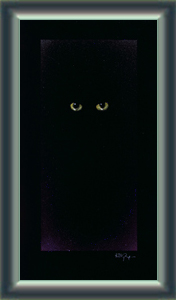 Картины Ю.Э. Кузнецова. «Чёрная кошка в чёрной комнате...»