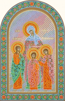 Икона Святых мучениц Веры, Надежды, Любови и матери их Софии